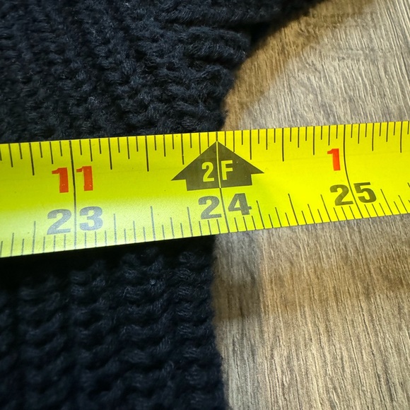 Victoria's Secret Black Knit Hooded Cardigan Open Front Women's O/S Size S - Picture 4 of 6